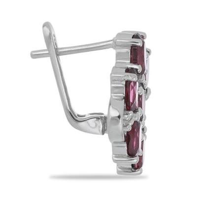 BUY 925 STERLING SILVER NATURAL GARNET GEMSTONE CLUSTER EARRINGS – BULK WHOLESALE SUPPLIER | JEWELPIN